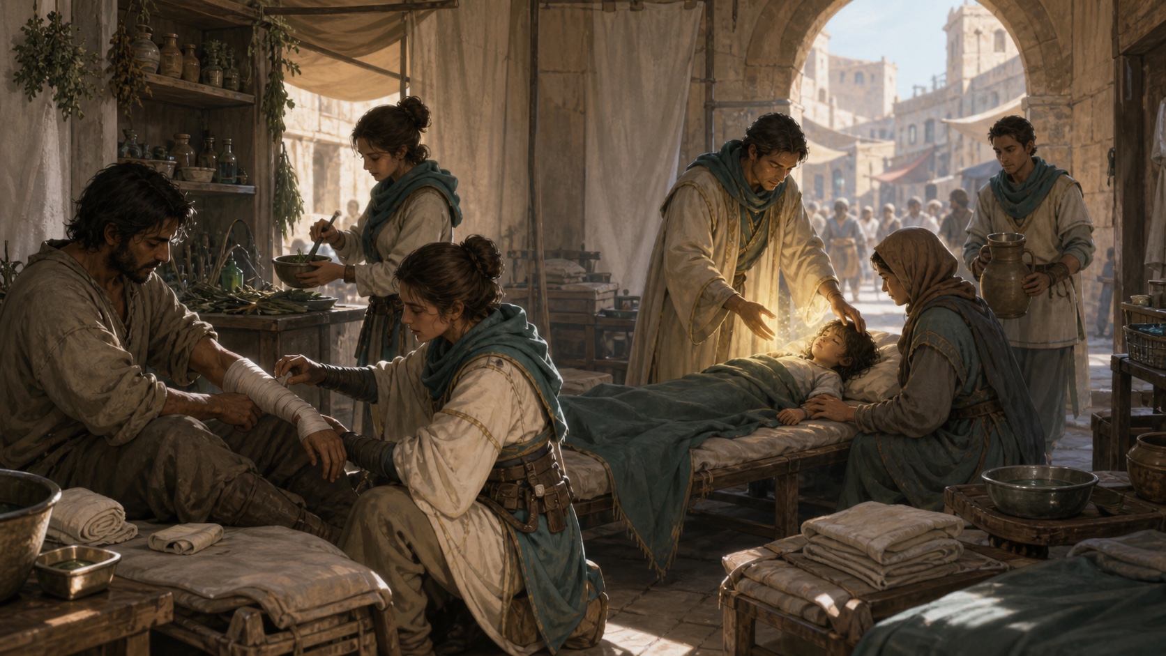 Practical medicine and restrained healing magic share the same ward