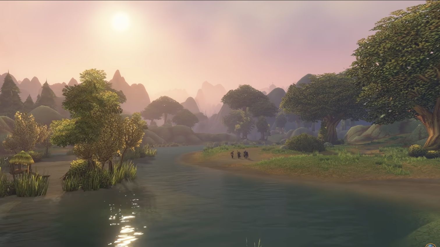 A broad river valley shown in the official World of Warcraft Forever gameplay trailer
