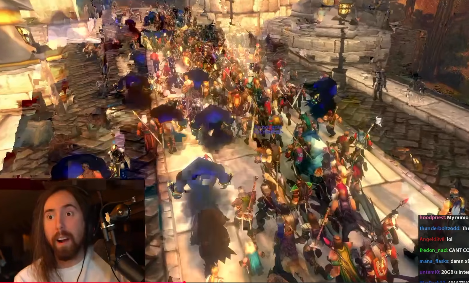 Asmongold Leads Olympus on a Massive WoW Forever Beta Raid